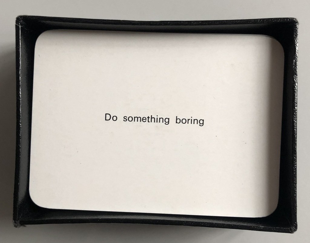 Oblique Strategies Brian Eno Peter Schmidt