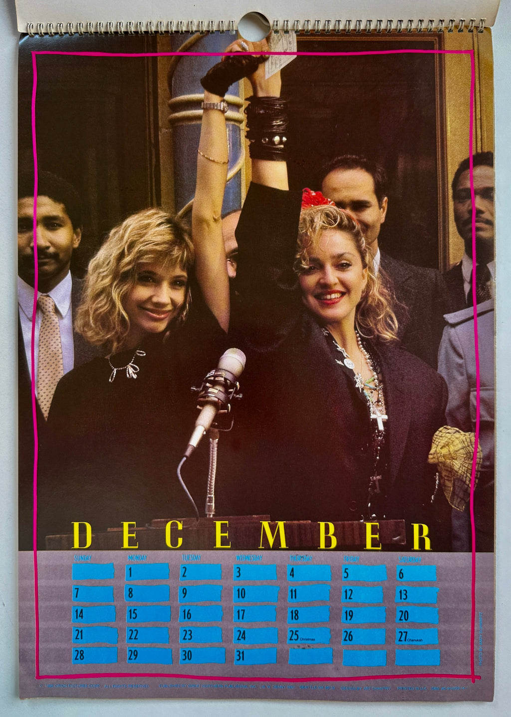 Desperately Seeking Susan 1986 Calendar