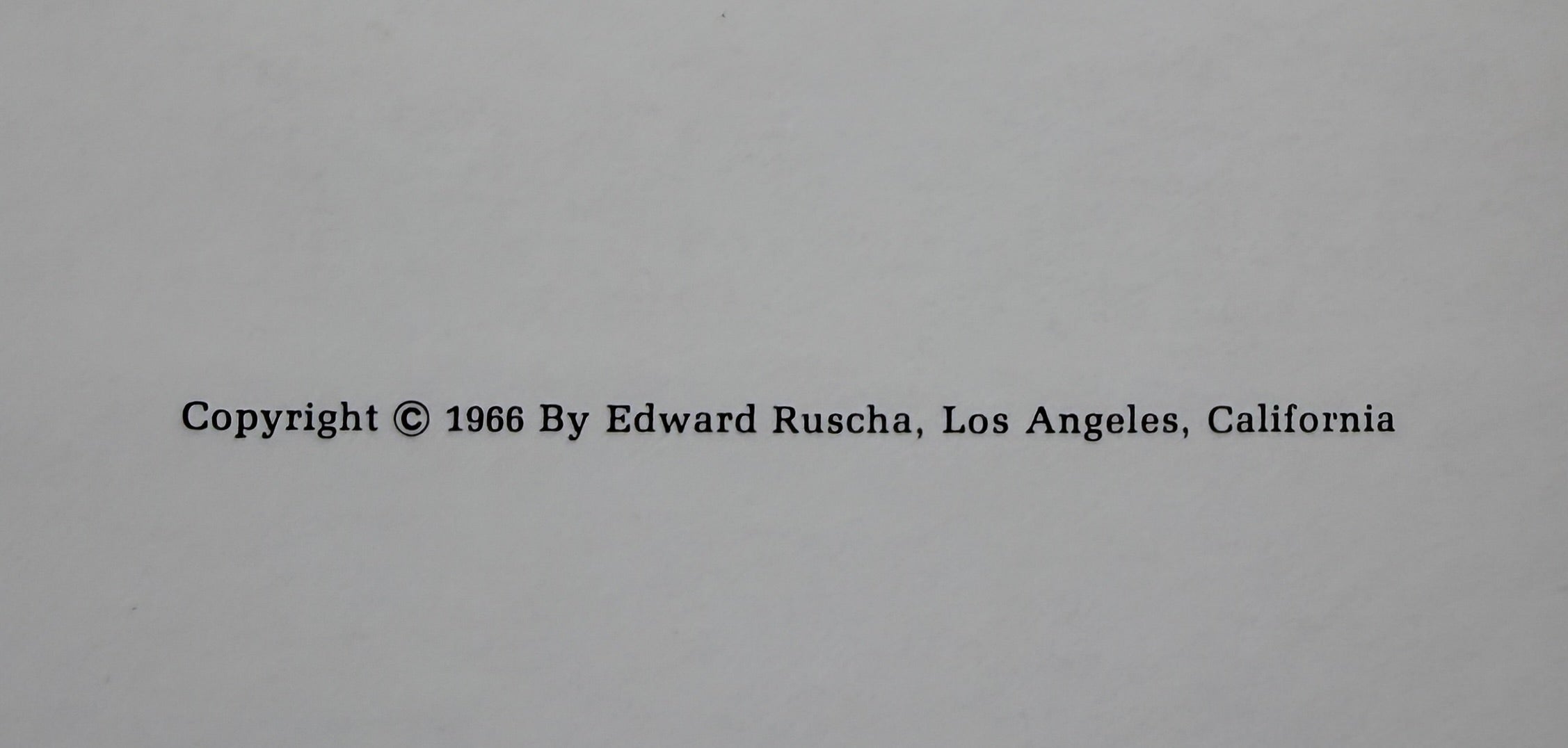 Ed Ruscha Every Building On The Sunset Strip