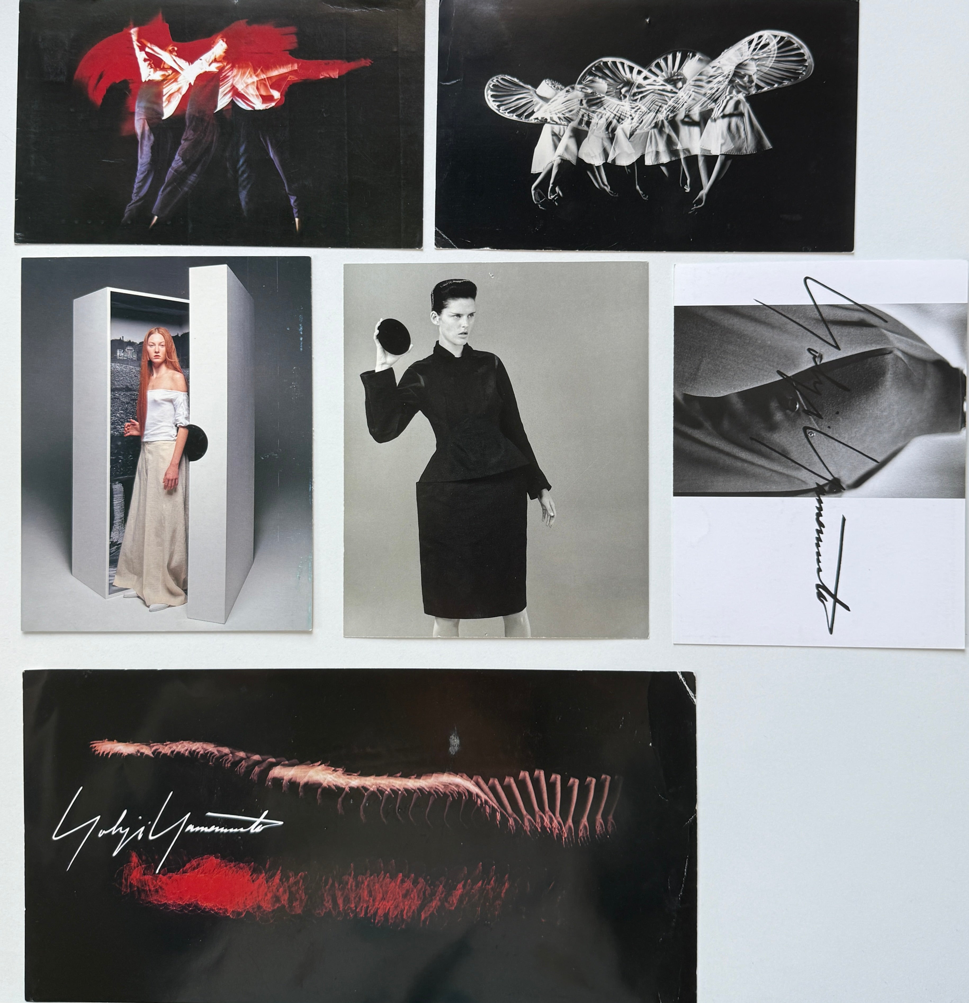 Yohji Yamamoto 80s 90s Postcard Collection