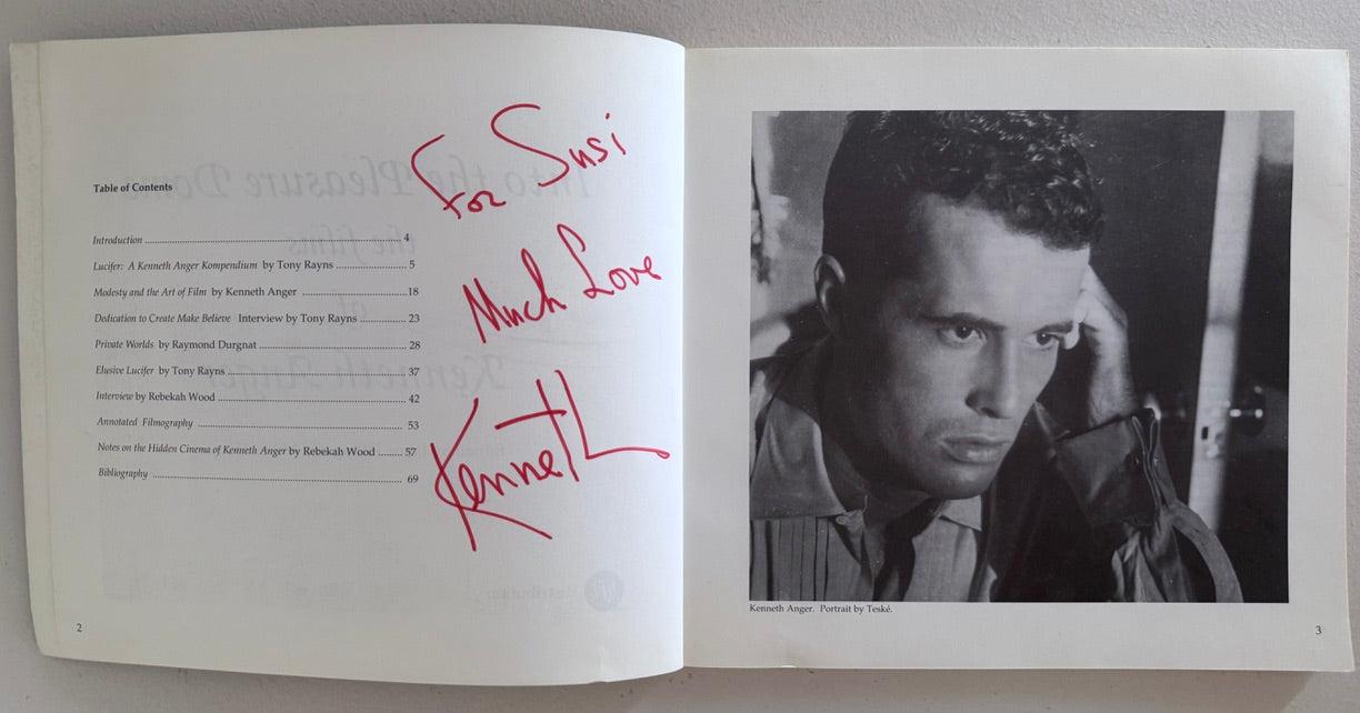 [SIGNED] KENNETH ANGER INTO THE PLEASURE DOME