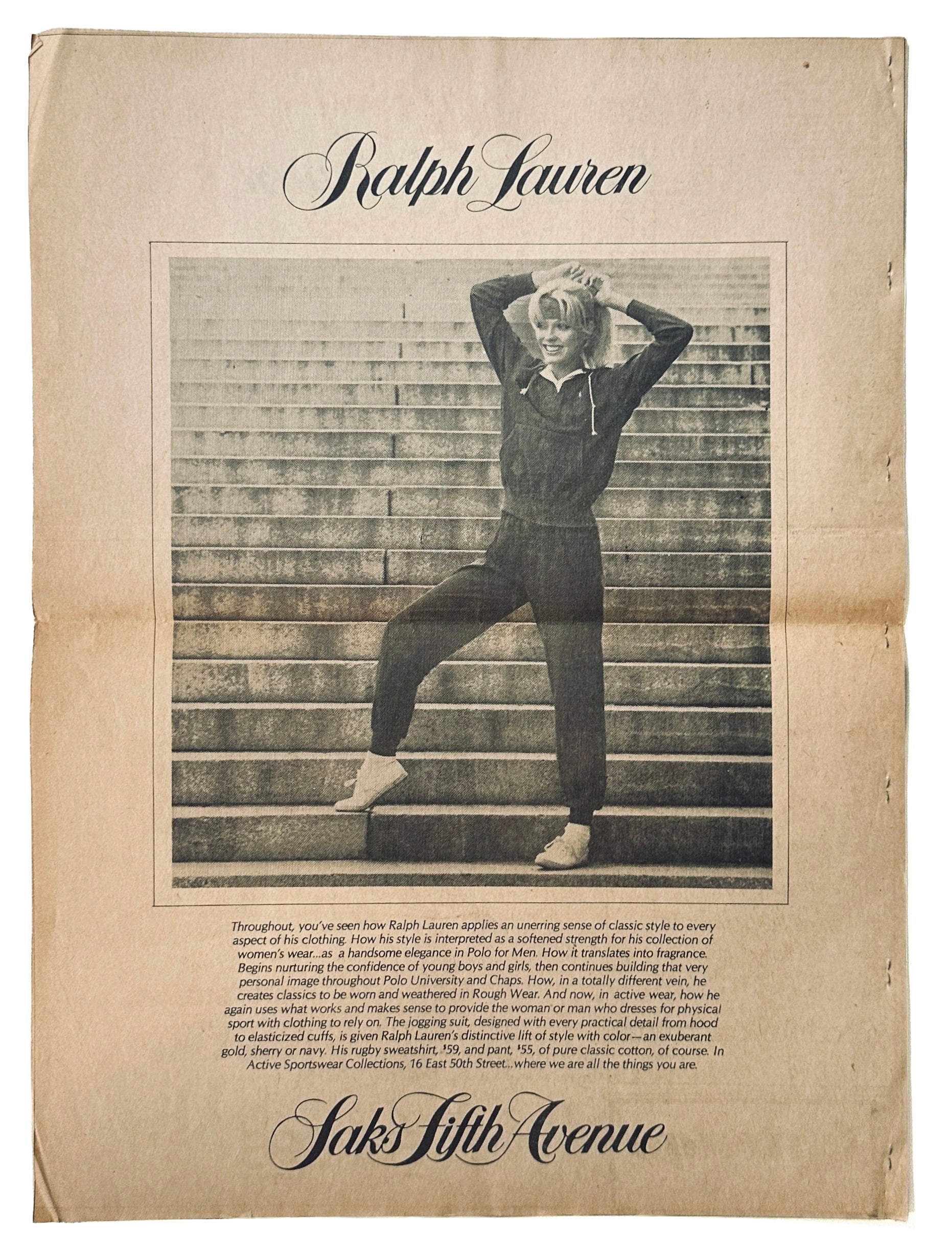 Ralph Lauren Saks Fith Avenue cuttings