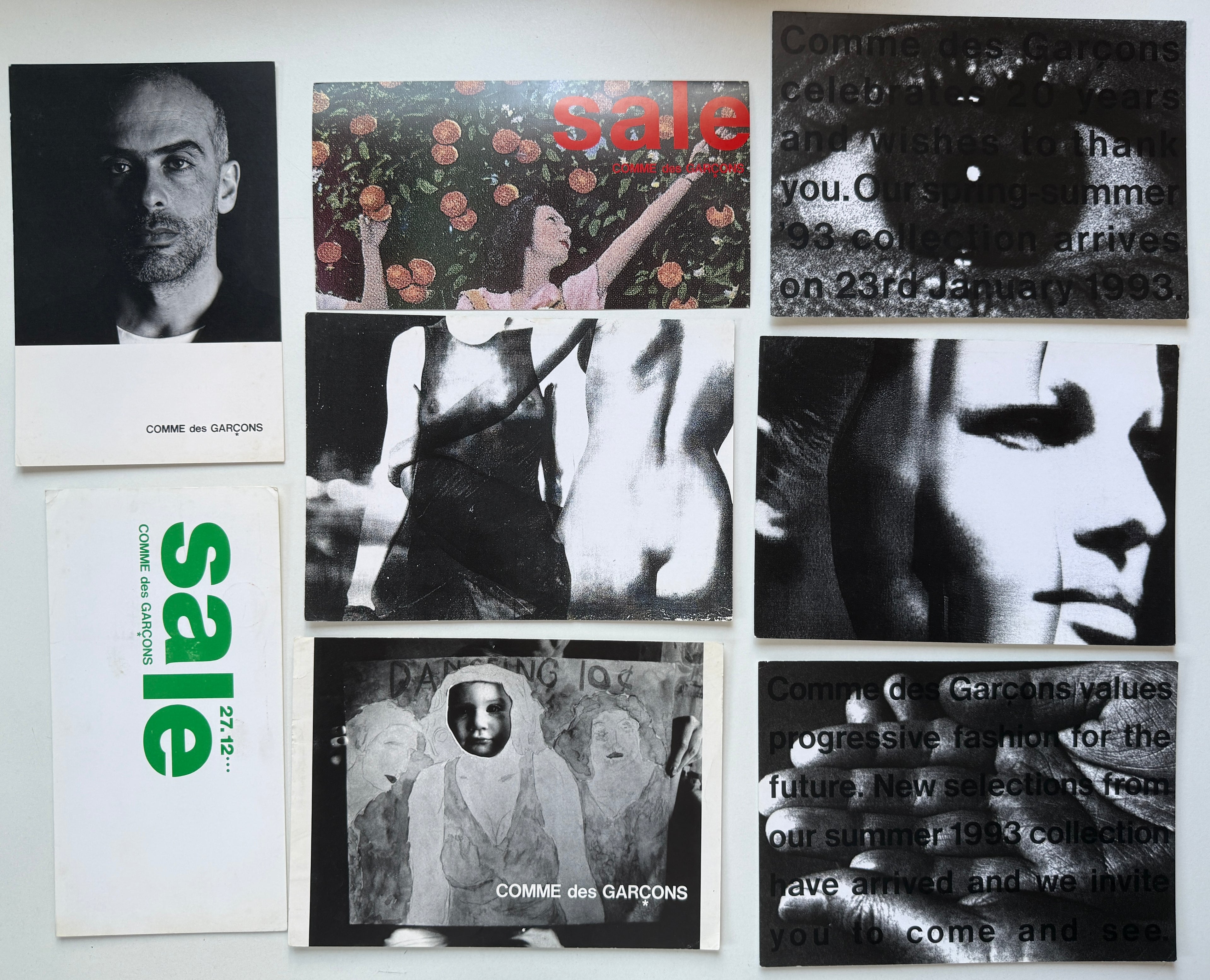 Comme des Garcons 80s 90s card collection