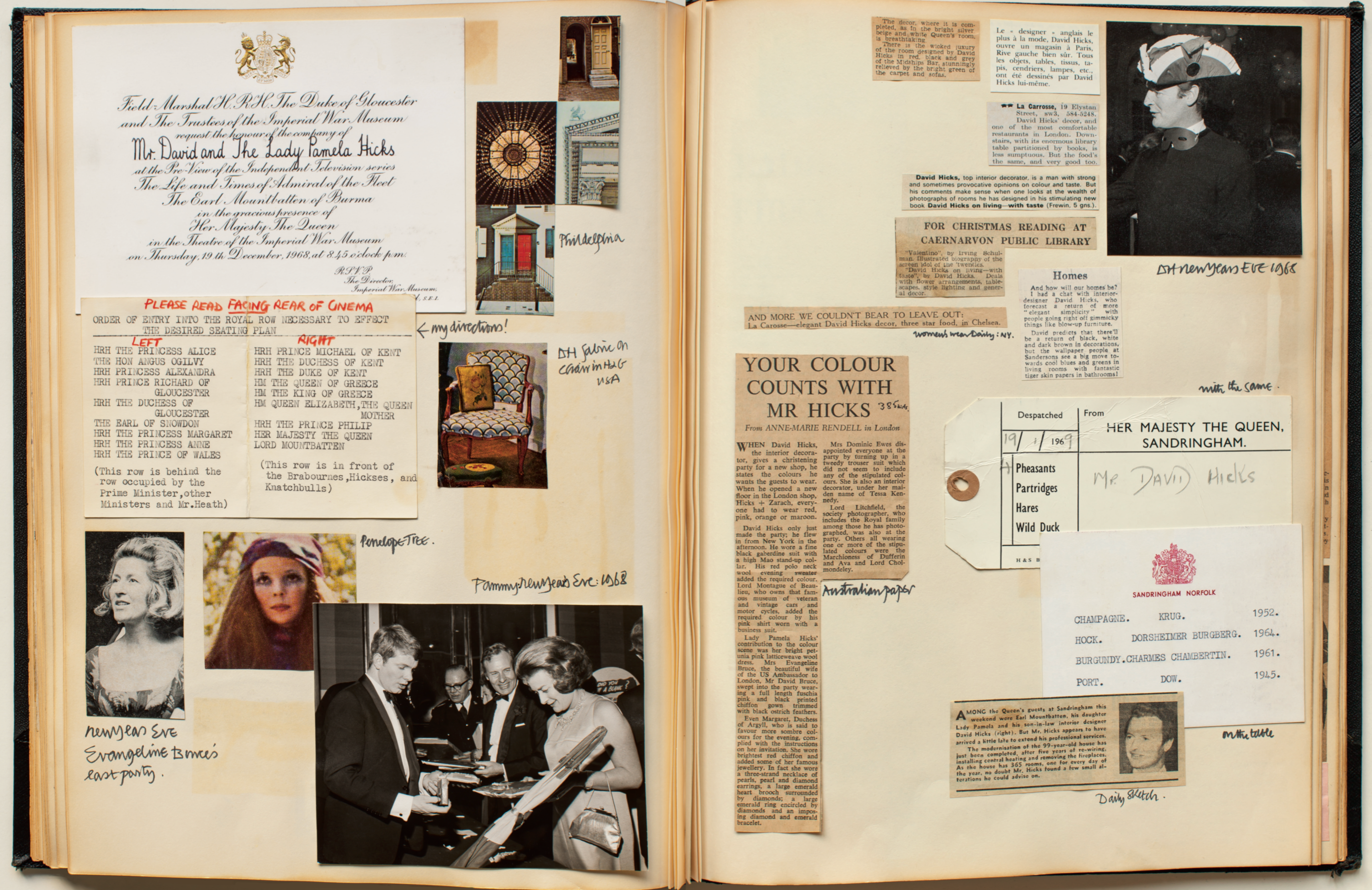David Hicks Scrapbooks