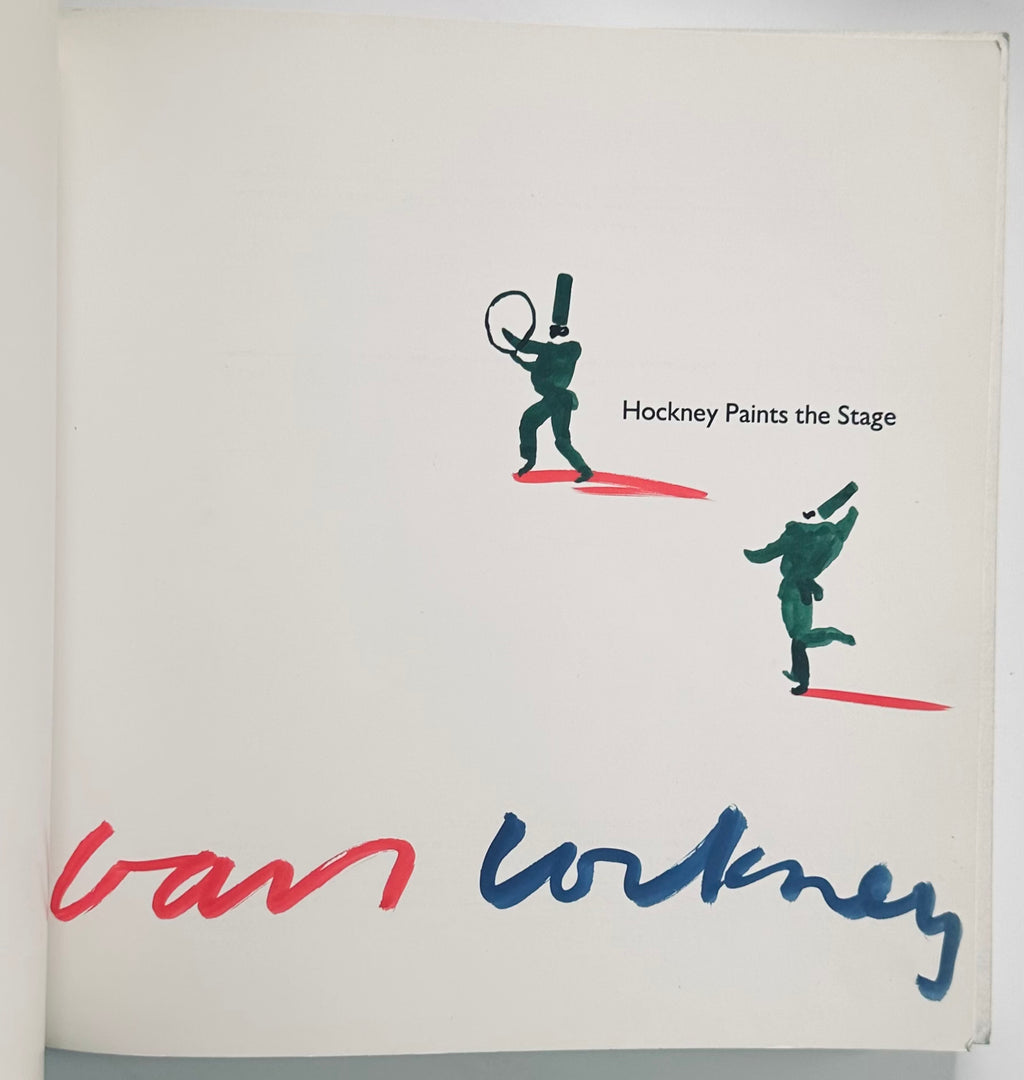 [SIGNED] DAVID HOCKNEY PAINTS THE STAGE