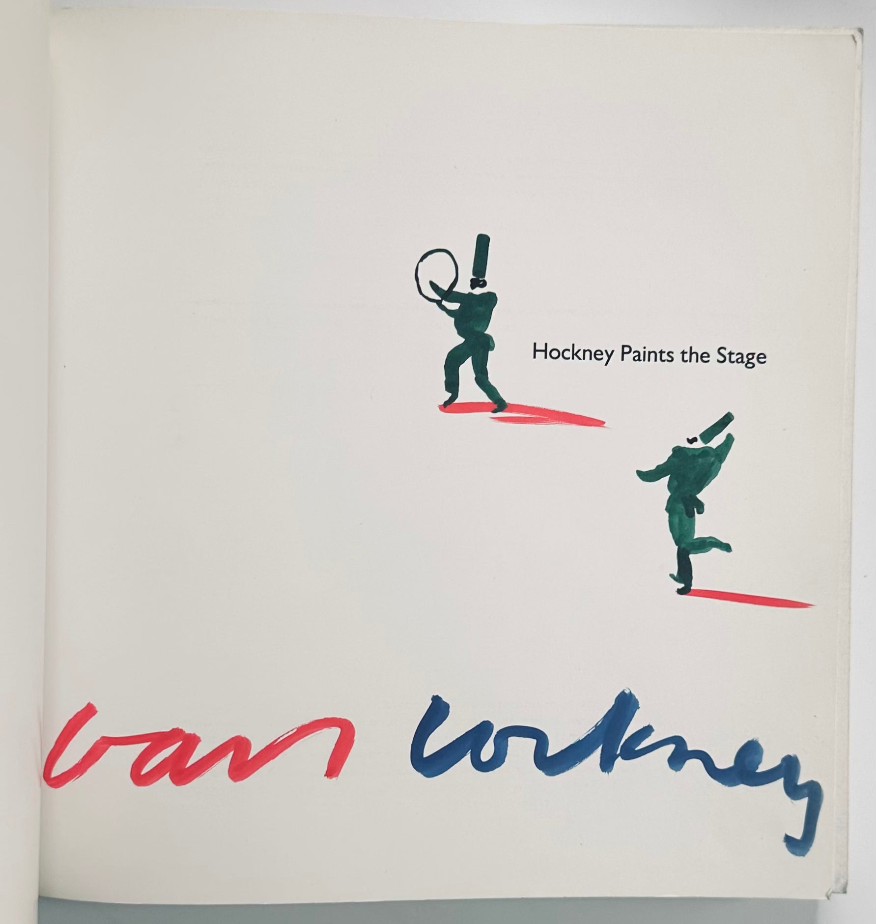 [SIGNED] DAVID HOCKNEY PAINTS THE STAGE