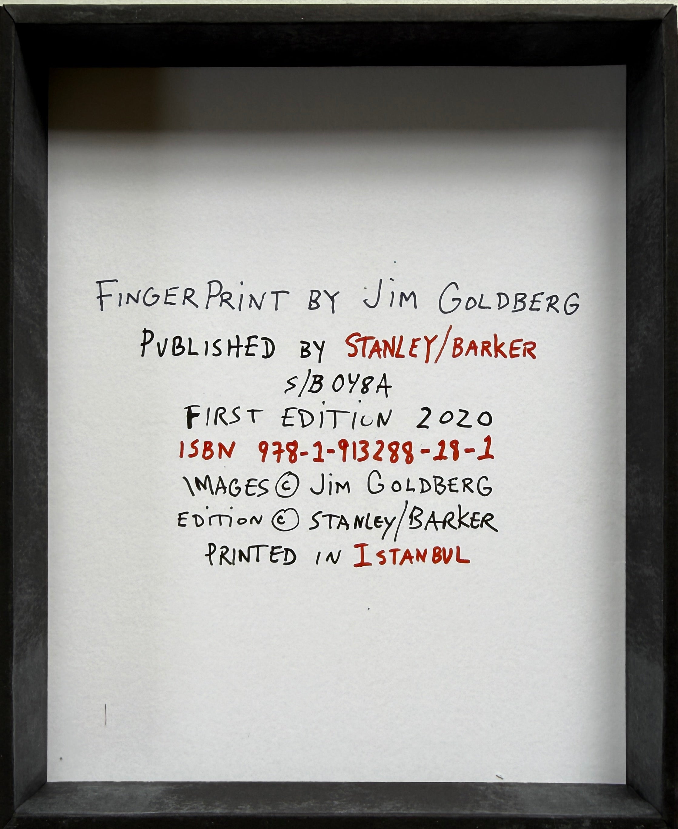 Jim Goldberg Fingerprint