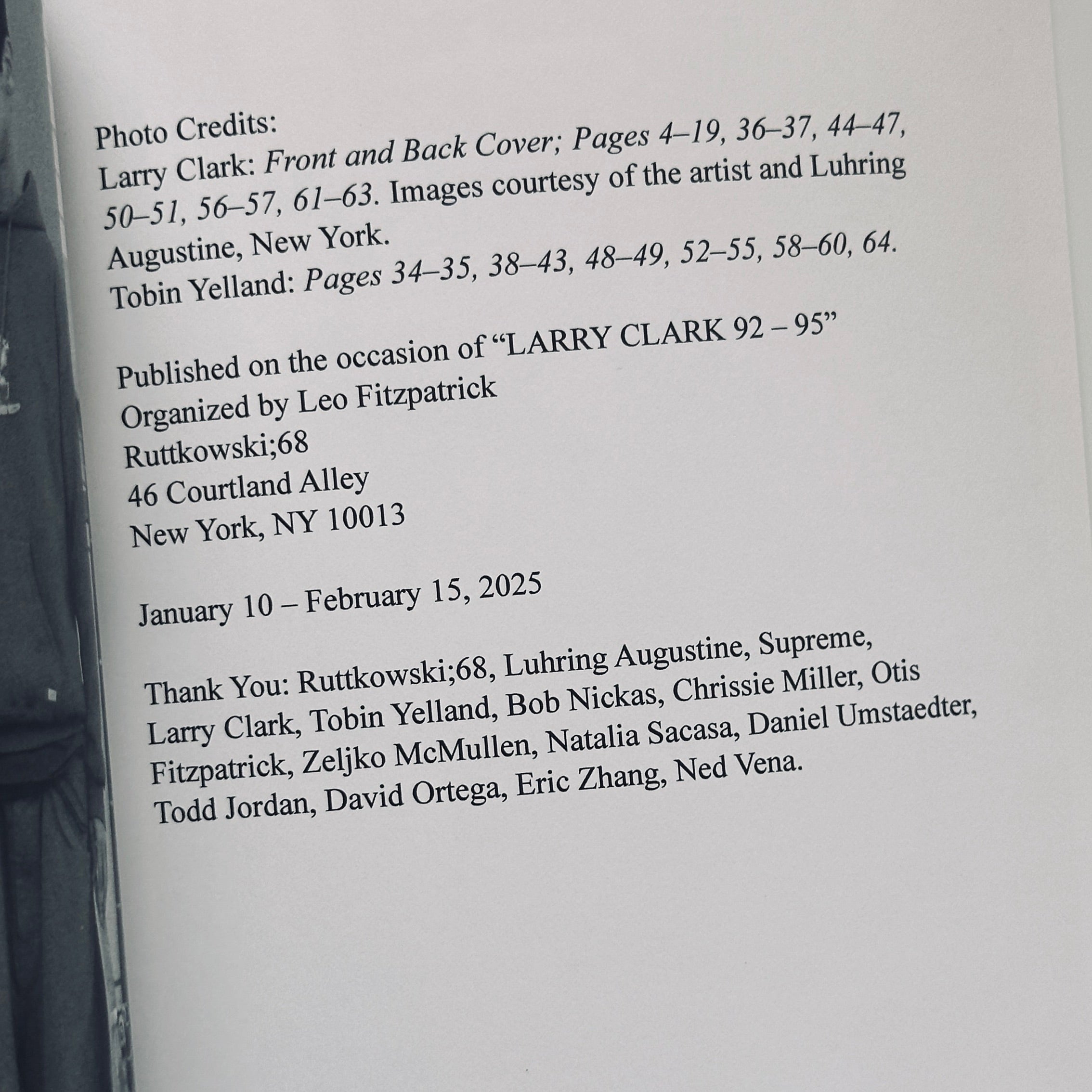Larry Clark 92-95