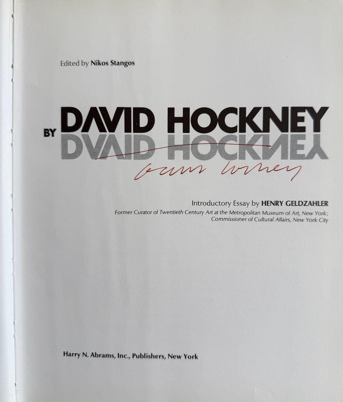 [SIGNED] DAVID HOCKNEY BY DAVID HOCKNEY