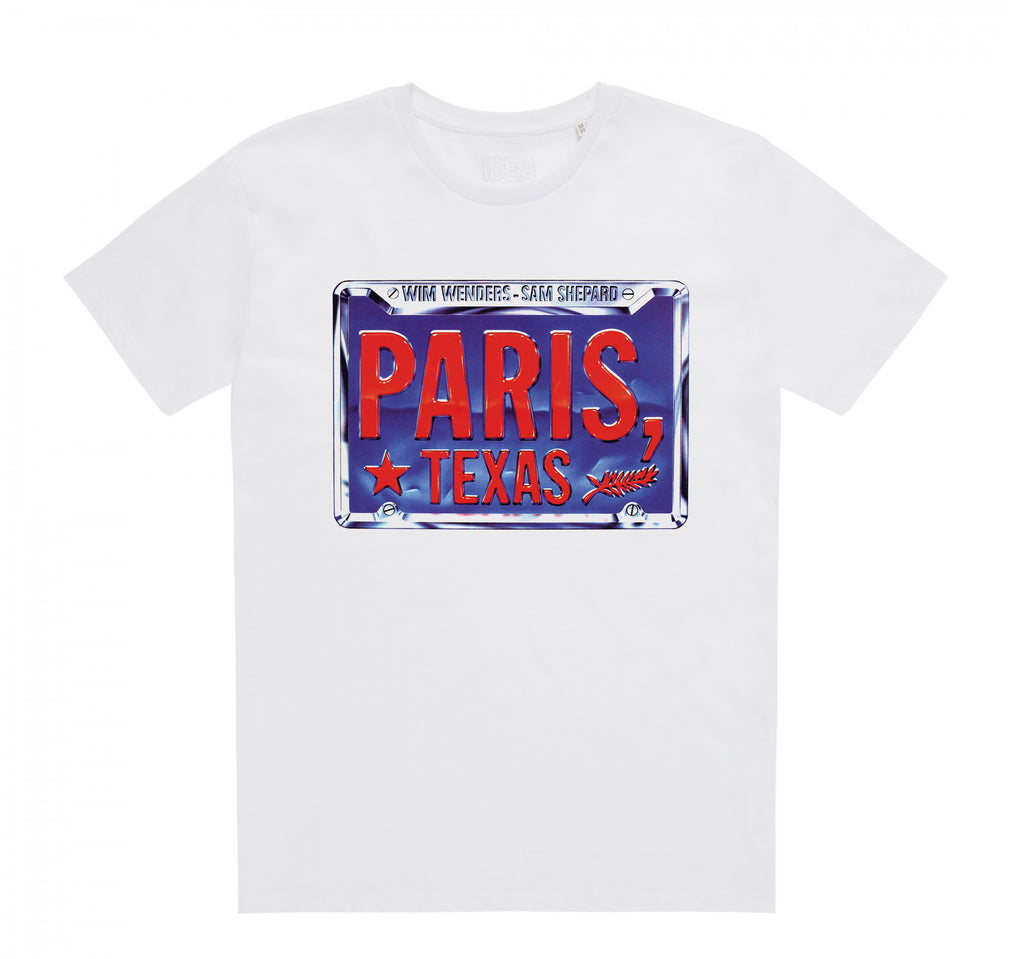 Wim Wenders PARIS, TEXAS License Plate Shirt