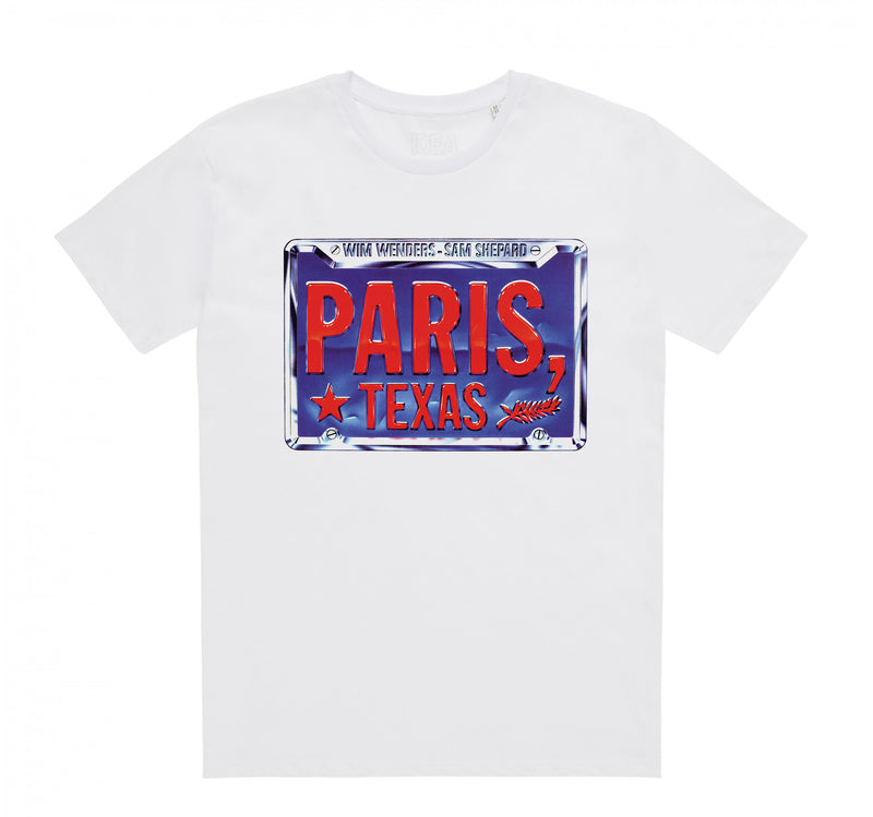 Wim Wenders PARIS, TEXAS License Plate Shirt