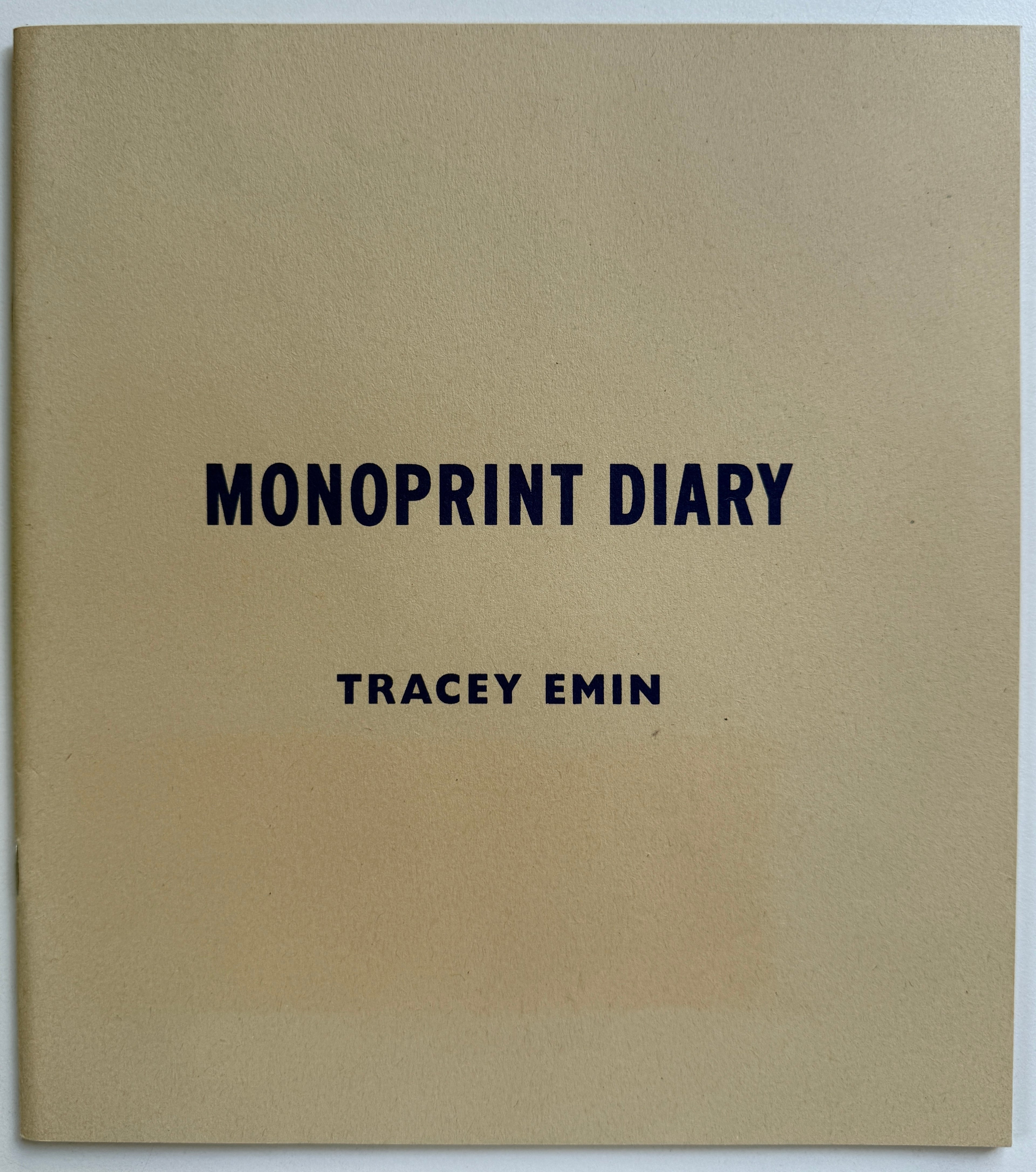 [SIGNED] TRACEY EMIN MONOPRINT DIARY