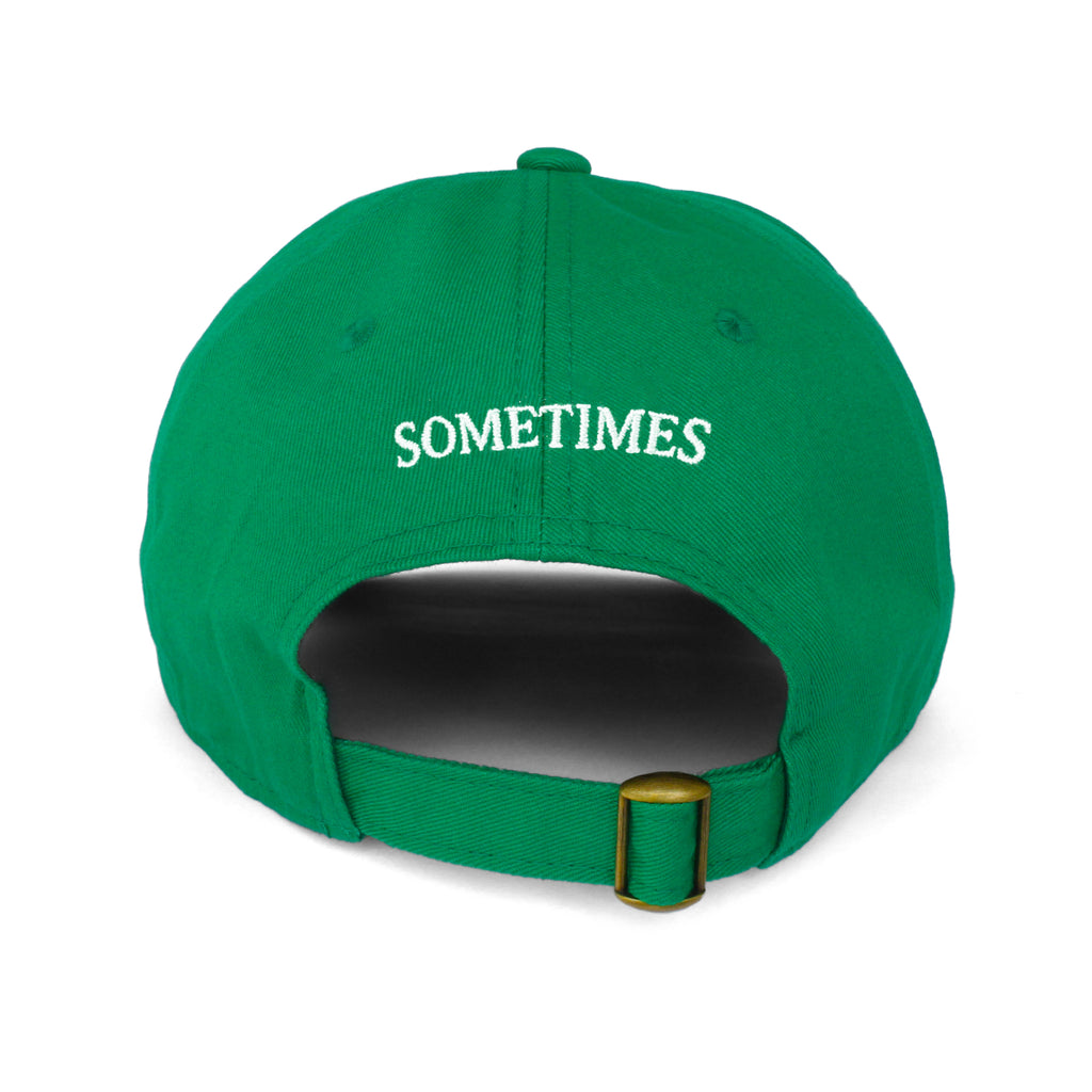 I WORK HERE, SOMETIMES hat (GREEN)