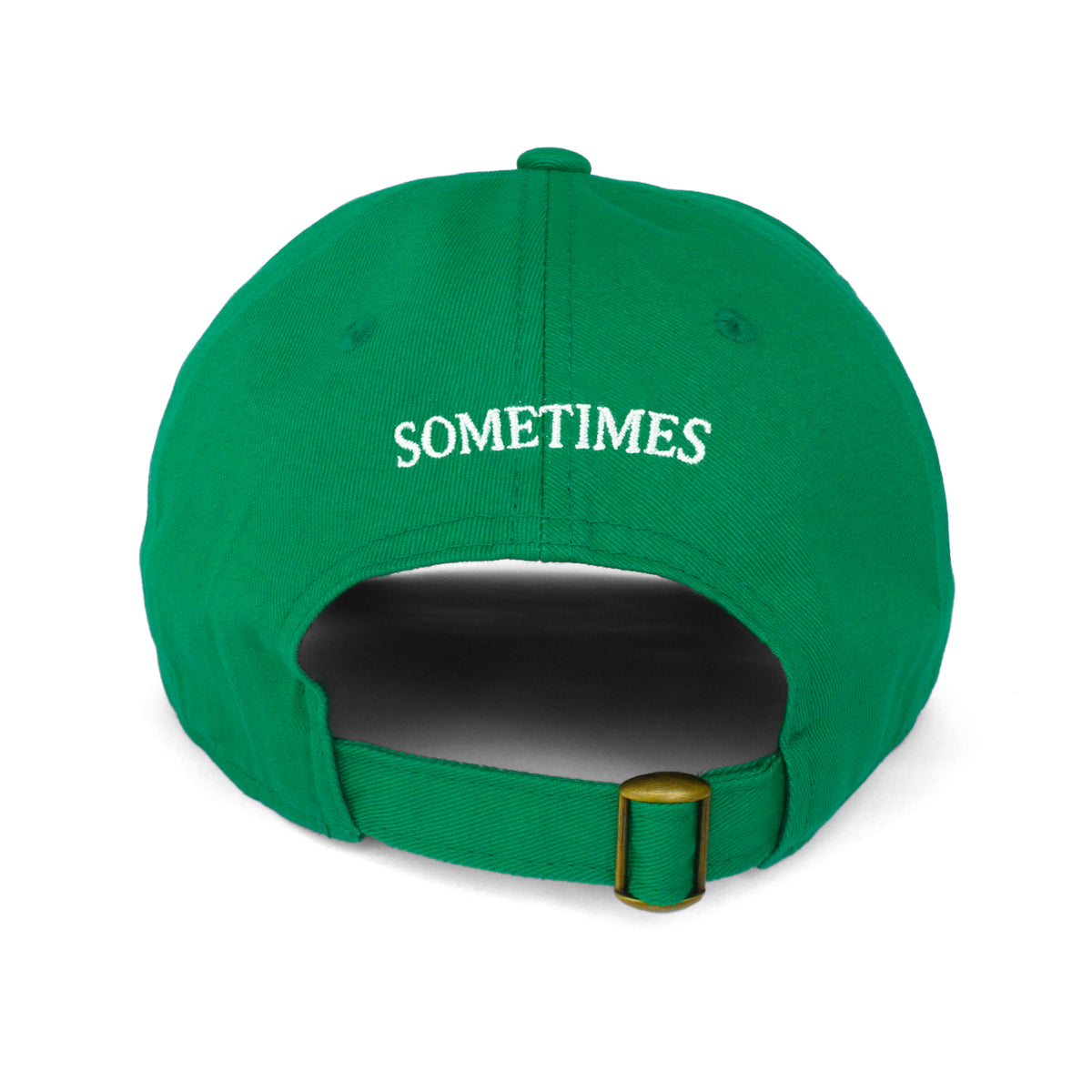 I WORK HERE, SOMETIMES hat (GREEN)