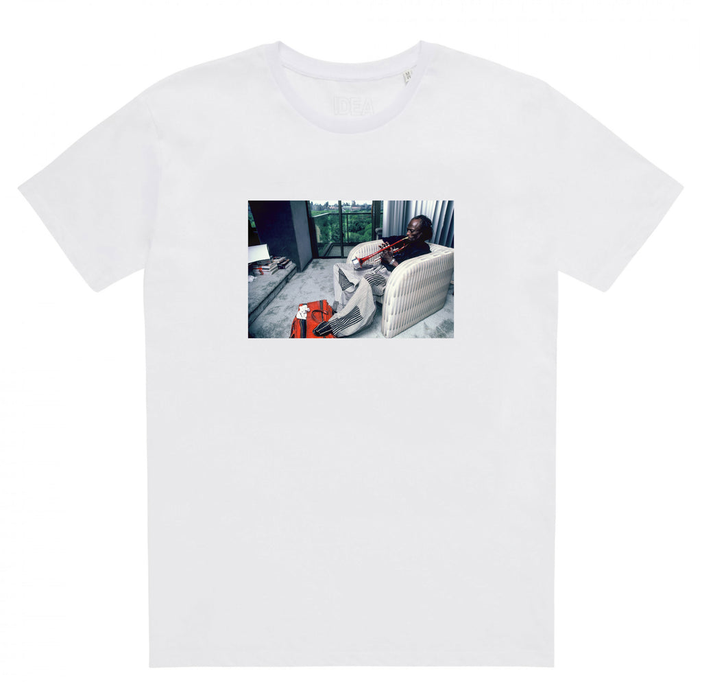 Miles Davis Red Trumpet shirt (White)