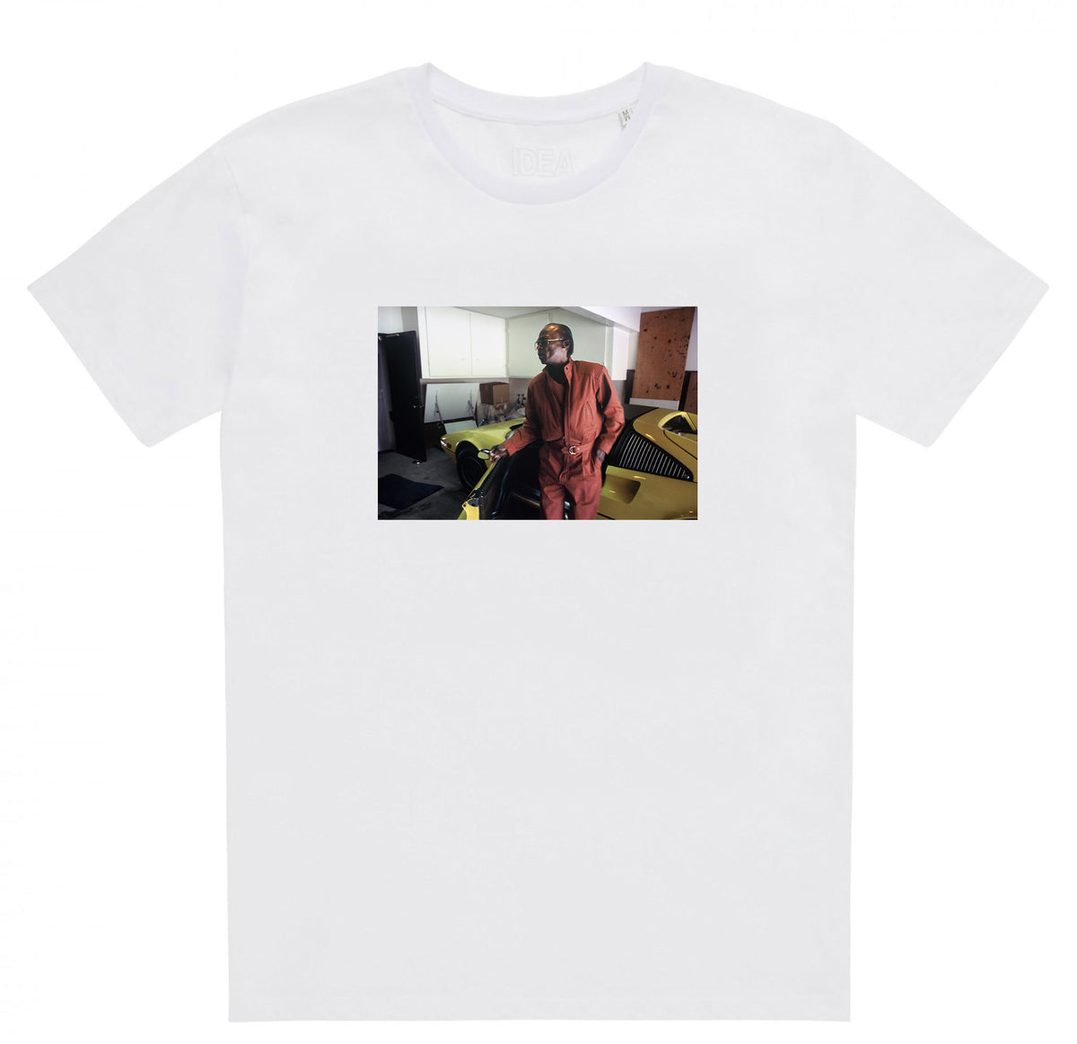 Miles Davis Yellow Ferrari shirt (White)